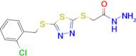 2-[(5-{[(2-chlorophenyl)methyl]sulfanyl}-1,3,4-thiadiazol-2-yl)sulfanyl]acetohydrazide