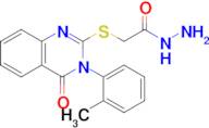 2-{[3-(2-methylphenyl)-4-oxo-3,4-dihydroquinazolin-2-yl]sulfanyl}acetohydrazide