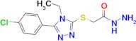 2-{[5-(4-chlorophenyl)-4-ethyl-4h-1,2,4-triazol-3-yl]sulfanyl}acetohydrazide