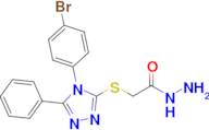 2-{[4-(4-bromophenyl)-5-phenyl-4h-1,2,4-triazol-3-yl]sulfanyl}acetohydrazide