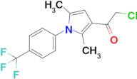 2-Chloro-1-{2,5-dimethyl-1-[4-(trifluoromethyl)phenyl]-1h-pyrrol-3-yl}ethan-1-one