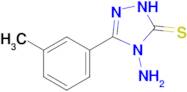 4-amino-3-(3-methylphenyl)-4,5-dihydro-1H-1,2,4-triazole-5-thione