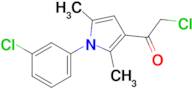 2-Chloro-1-[1-(3-chlorophenyl)-2,5-dimethyl-1h-pyrrol-3-yl]ethan-1-one