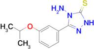 4-amino-3-[3-(propan-2-yloxy)phenyl]-4,5-dihydro-1H-1,2,4-triazole-5-thione