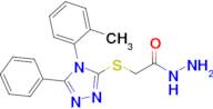 2-{[4-(2-methylphenyl)-5-phenyl-4h-1,2,4-triazol-3-yl]sulfanyl}acetohydrazide