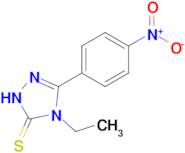 4-ethyl-3-(4-nitrophenyl)-4,5-dihydro-1H-1,2,4-triazole-5-thione