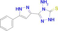 4-amino-3-(5-phenyl-1H-pyrazol-3-yl)-4,5-dihydro-1H-1,2,4-triazole-5-thione