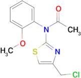 N-[4-(chloromethyl)-1,3-thiazol-2-yl]-n-(2-methoxyphenyl)acetamide