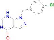 1-[(4-chlorophenyl)methyl]-1H,4H,7H-pyrazolo[3,4-d]pyrimidin-4-one