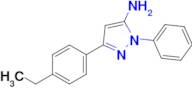 3-(4-Ethylphenyl)-1-phenyl-1h-pyrazol-5-amine
