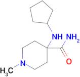 4-(Cyclopentylamino)-1-methylpiperidine-4-carboxamide