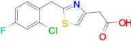 2-{2-[(2-chloro-4-fluorophenyl)methyl]-1,3-thiazol-4-yl}acetic acid