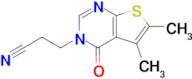 3-{5,6-dimethyl-4-oxo-3h,4h-thieno[2,3-d]pyrimidin-3-yl}propanenitrile