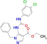 Ethyl 1-benzyl-5-{[(3,4-dichlorophenyl)carbamoyl]amino}-1h-pyrazole-4-carboxylate