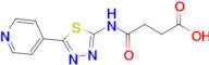 3-{[5-(pyridin-4-yl)-1,3,4-thiadiazol-2-yl]carbamoyl}propanoic acid