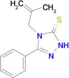 4-(2-methylprop-2-en-1-yl)-3-phenyl-4,5-dihydro-1H-1,2,4-triazole-5-thione