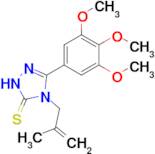 4-(2-methylprop-2-en-1-yl)-3-(3,4,5-trimethoxyphenyl)-4,5-dihydro-1H-1,2,4-triazole-5-thione