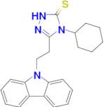 3-[2-(9H-carbazol-9-yl)ethyl]-4-cyclohexyl-4,5-dihydro-1H-1,2,4-triazole-5-thione