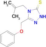 4-(2-methylprop-2-en-1-yl)-3-(phenoxymethyl)-4,5-dihydro-1H-1,2,4-triazole-5-thione