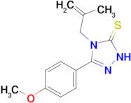 3-(4-methoxyphenyl)-4-(2-methylprop-2-en-1-yl)-4,5-dihydro-1H-1,2,4-triazole-5-thione