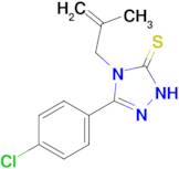 3-(4-chlorophenyl)-4-(2-methylprop-2-en-1-yl)-4,5-dihydro-1H-1,2,4-triazole-5-thione