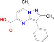 2,7-Dimethyl-3-phenylpyrazolo[1,5-a]pyrimidine-5-carboxylic acid