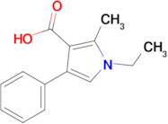 1-Ethyl-2-methyl-4-phenyl-1h-pyrrole-3-carboxylic acid