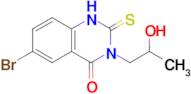 6-bromo-3-(2-hydroxypropyl)-2-sulfanylidene-1,2,3,4-tetrahydroquinazolin-4-one