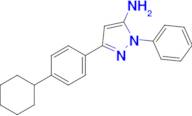 3-(4-Cyclohexylphenyl)-1-phenyl-1h-pyrazol-5-amine