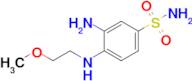 3-Amino-4-[(2-methoxyethyl)amino]benzene-1-sulfonamide