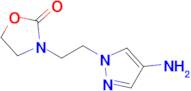 3-[2-(4-amino-1h-pyrazol-1-yl)ethyl]-1,3-oxazolidin-2-one