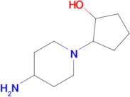 2-(4-Aminopiperidin-1-yl)cyclopentan-1-ol