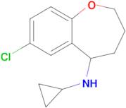 7-Chloro-n-cyclopropyl-2,3,4,5-tetrahydro-1-benzoxepin-5-amine