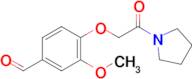 3-Methoxy-4-[2-oxo-2-(pyrrolidin-1-yl)ethoxy]benzaldehyde