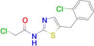 2-Chloro-n-{5-[(2-chlorophenyl)methyl]-1,3-thiazol-2-yl}acetamide