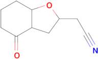 2-(4-Oxo-octahydro-1-benzofuran-2-yl)acetonitrile