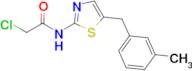 2-Chloro-n-{5-[(3-methylphenyl)methyl]-1,3-thiazol-2-yl}acetamide