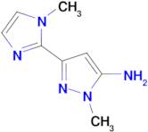 1-Methyl-3-(1-methyl-1h-imidazol-2-yl)-1h-pyrazol-5-amine