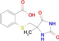 2-{[(4-methyl-2,5-dioxoimidazolidin-4-yl)methyl]sulfanyl}benzoic acid