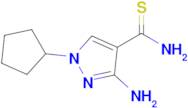 3-Amino-1-cyclopentyl-1h-pyrazole-4-carbothioamide