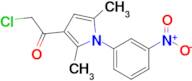 2-Chloro-1-[2,5-dimethyl-1-(3-nitrophenyl)-1h-pyrrol-3-yl]ethan-1-one