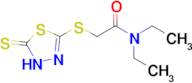 N,N-diethyl-2-[(5-sulfanylidene-4,5-dihydro-1,3,4-thiadiazol-2-yl)sulfanyl]acetamide