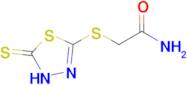 2-[(5-sulfanylidene-4,5-dihydro-1,3,4-thiadiazol-2-yl)sulfanyl]acetamide