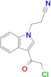 3-[3-(2-chloroacetyl)-1h-indol-1-yl]propanenitrile