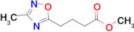 Methyl 4-(3-methyl-1,2,4-oxadiazol-5-yl)butanoate