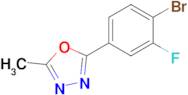 2-(4-Bromo-3-fluorophenyl)-5-methyl-1,3,4-oxadiazole