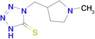 1-[(1-methylpyrrolidin-3-yl)methyl]-4,5-dihydro-1H-1,2,3,4-tetrazole-5-thione
