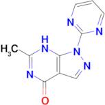 6-methyl-1-(pyrimidin-2-yl)-1H,4H,7H-pyrazolo[3,4-d]pyrimidin-4-one