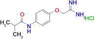 n-[4-(carbamimidoylmethoxy)phenyl]-2-methylpropanamide hydrochloride