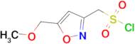 [5-(methoxymethyl)-1,2-oxazol-3-yl]methanesulfonyl chloride